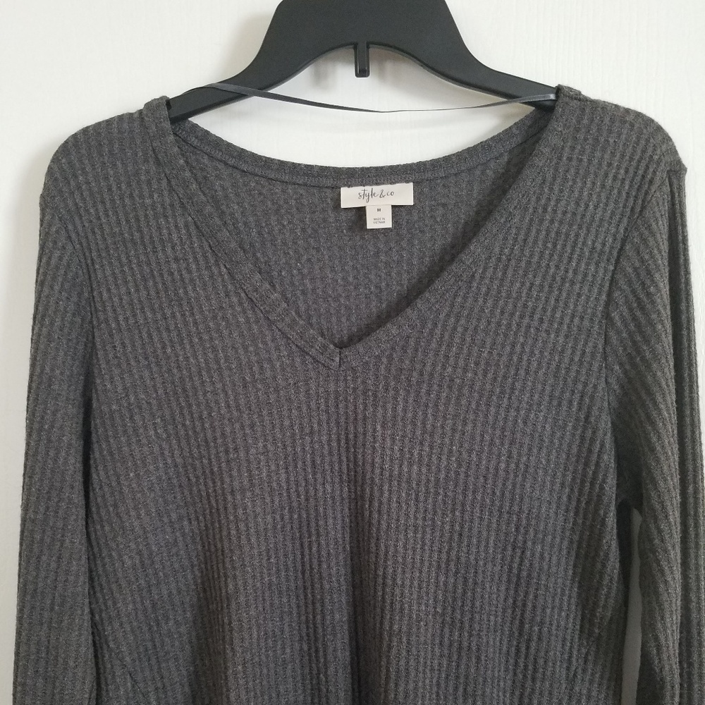 Waffle knit top